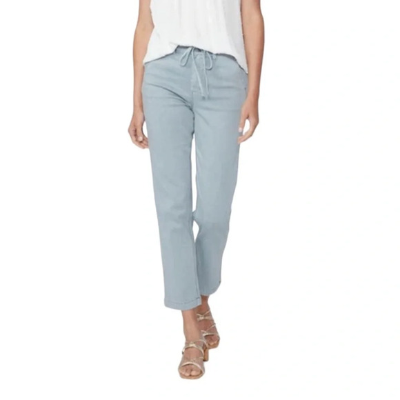 NWOT Paige Christy Straight Leg Cotton Blend Ankle Pants - Picture 1 of 13